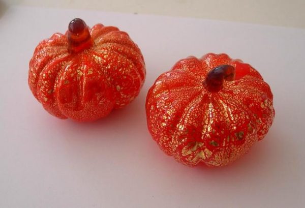 Murano blown glass Pumpkin